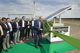 Het zonnepark wordt geopend